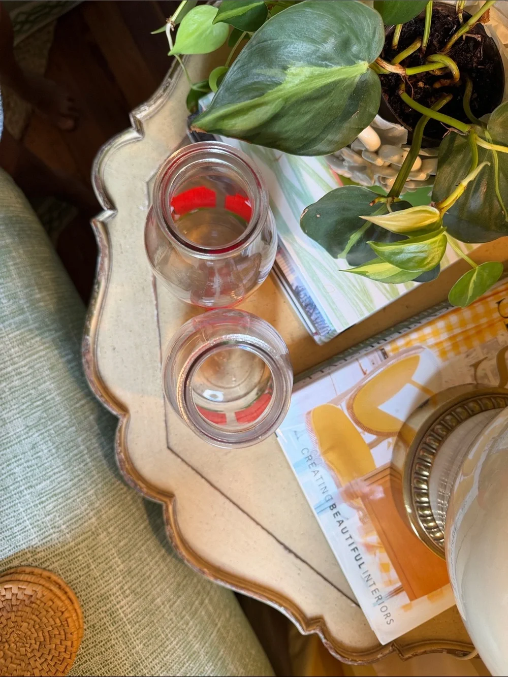 Vintage Le Parfait France Glass Milk Bottles. Pair of two .